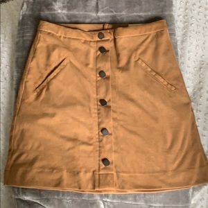 Tan Suede Skirt